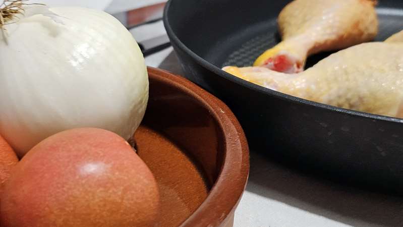Muslos de pollo al horno