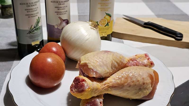 Ingredientes para preparar tacos de pollo