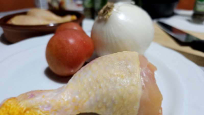 Ingredientes para preparar cuscus de pollo